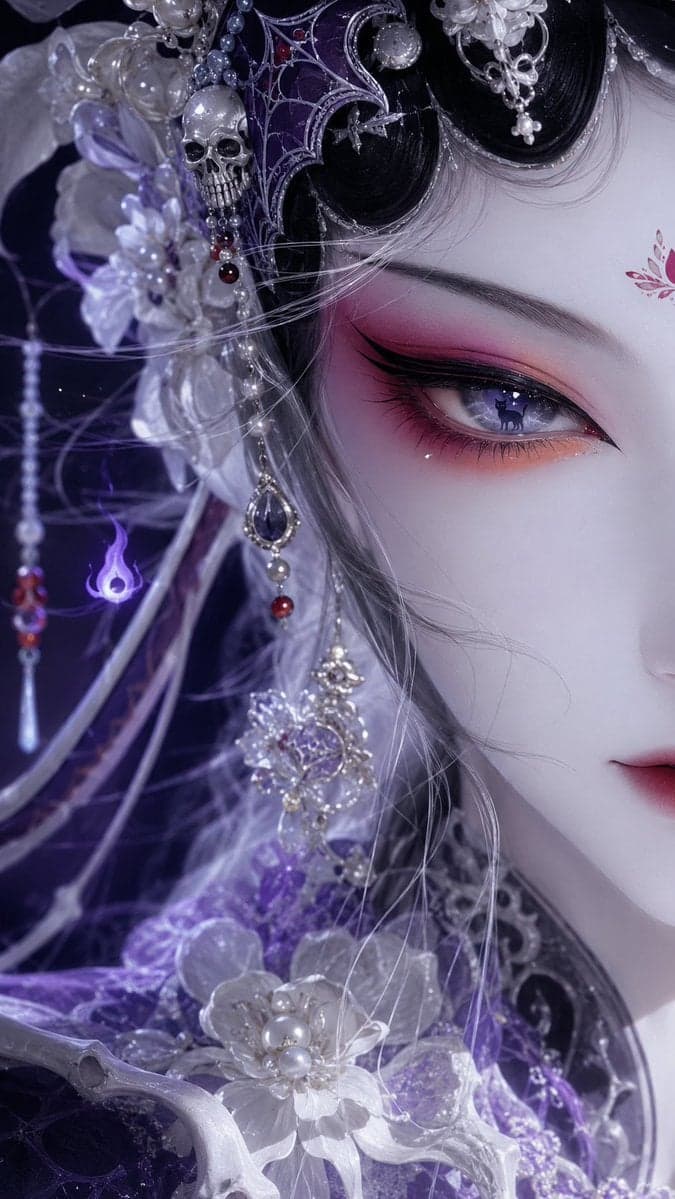 国风戏曲旦角美人系列｜极近景半脸单眼特写 2