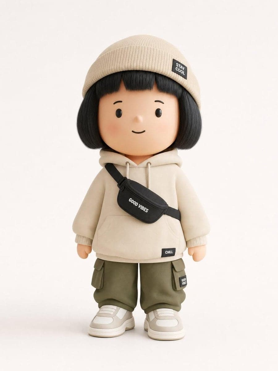 Generate a designer art toy / collectible figurine design...